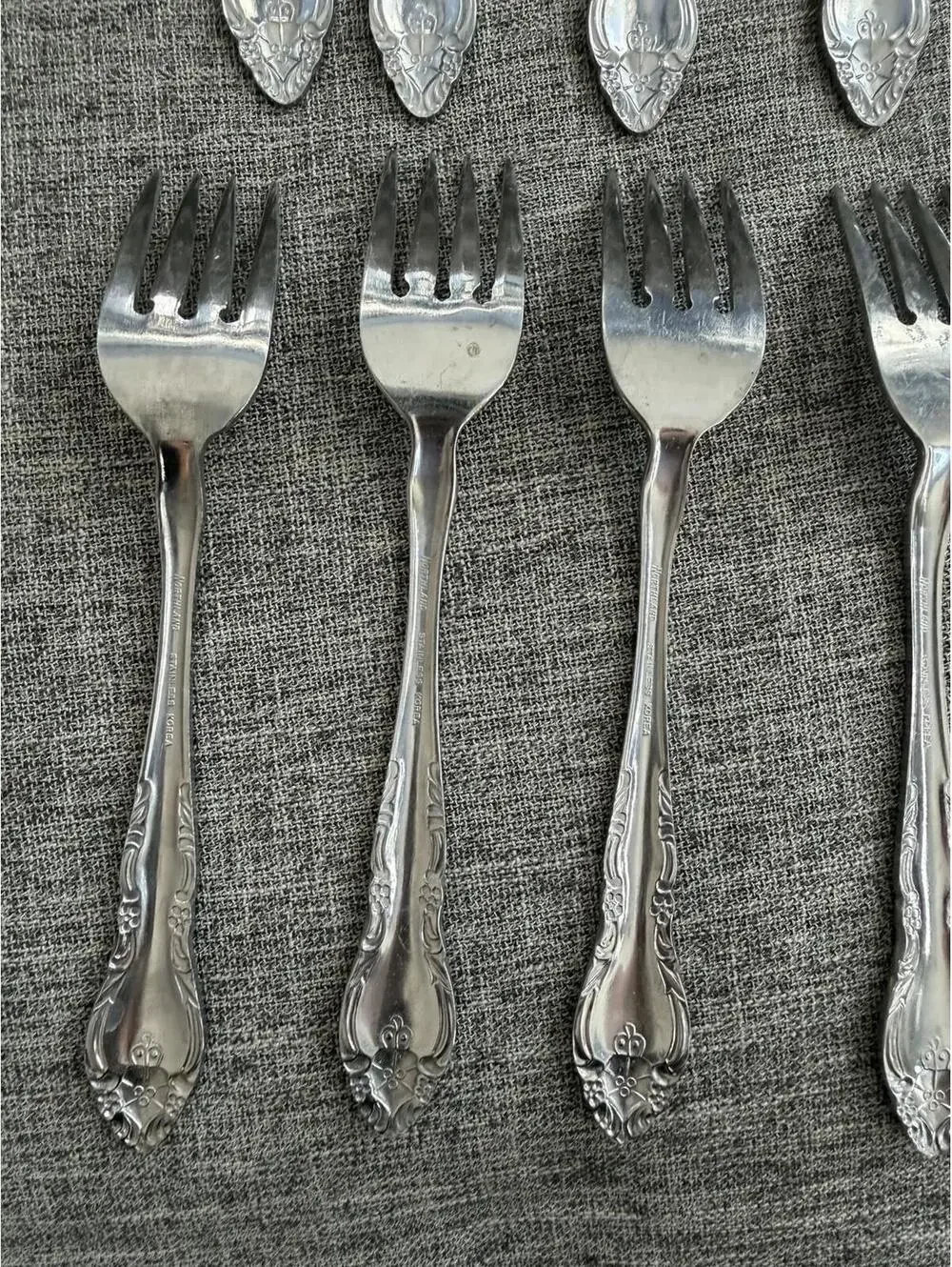 Oneida Northland Stainless Steel Malmaison Salad Fork Set Of 12